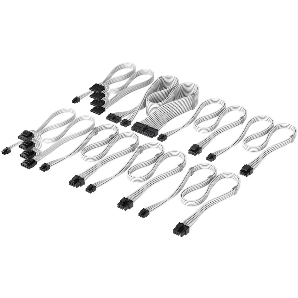 Corsair Elite Premium Individually Sleeved Type-4 PSU Cables Pro Kit (White)