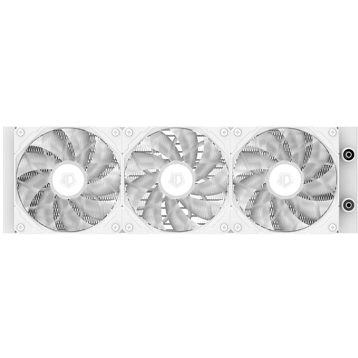 A large main feature product image of EX-DEMO ID-COOLING ZoomFlow XT V2 360mm ARGB AIO Liquid CPU Cooler (White)