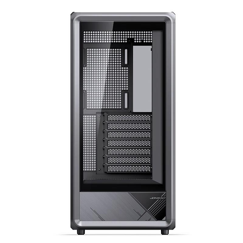 A large main feature product image of Jonsbo D401 Aluminium Frame Mid Tower Case (Black)