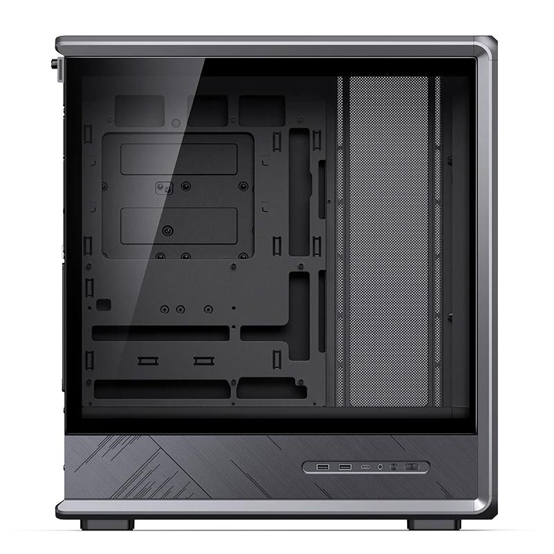 A large main feature product image of Jonsbo D401 Aluminium Frame Mid Tower Case (Black)