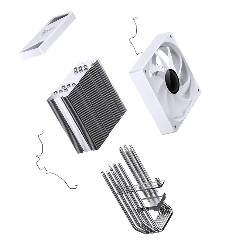 A large main feature product image of Jonsbo CR-1000 V3 PRO ARGB CPU Cooler (White)