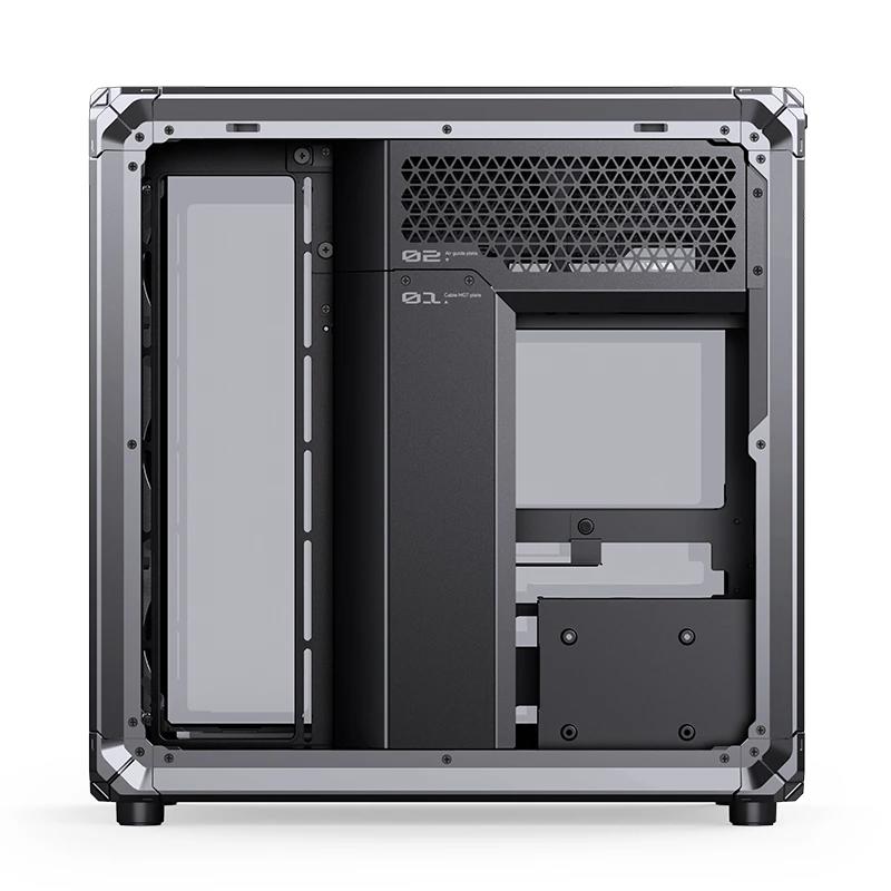 A large main feature product image of Jonsbo X400 PRO Dual-Chamber Aluminium Frame Mid Tower Case (Grey)