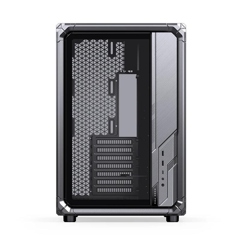 A large main feature product image of Jonsbo X400 PRO Dual-Chamber Aluminium Frame Mid Tower Case (Grey)