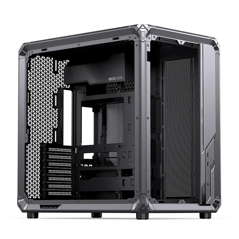 A large main feature product image of Jonsbo X400 PRO Dual-Chamber Aluminium Frame Mid Tower Case (Grey)