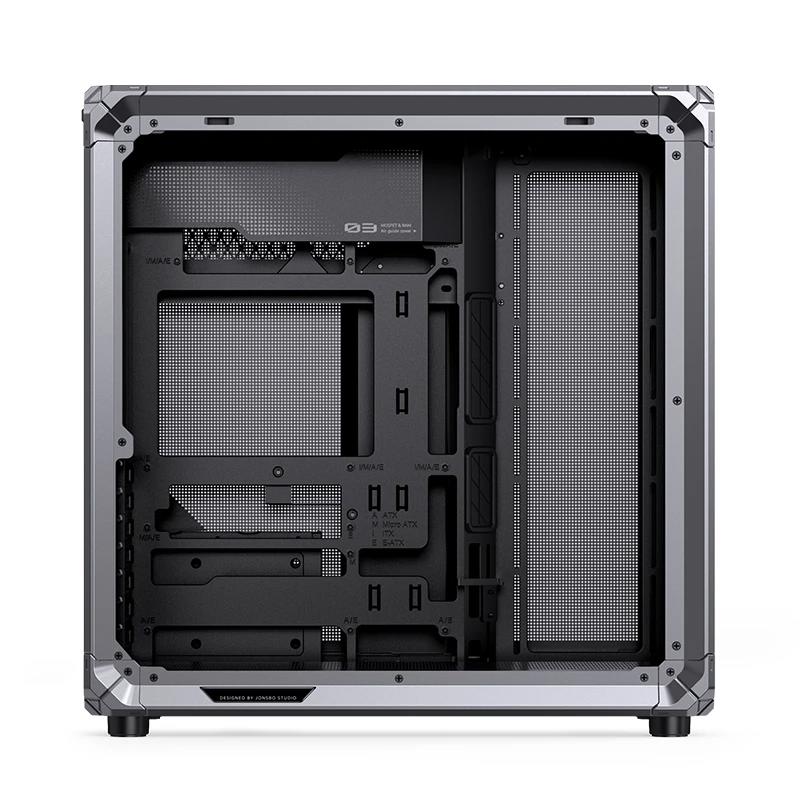 A large main feature product image of Jonsbo X400 PRO Dual-Chamber Aluminium Frame Mid Tower Case (Grey)