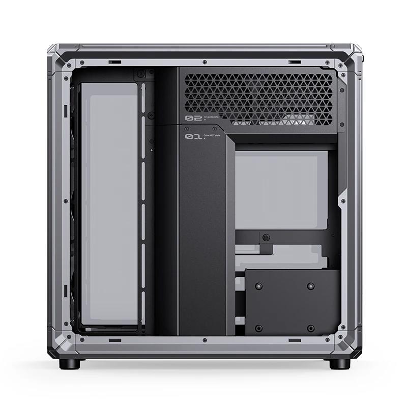 A large main feature product image of Jonsbo X400 Dual-Chamber Aluminium Frame Mid Tower Case (Grey)