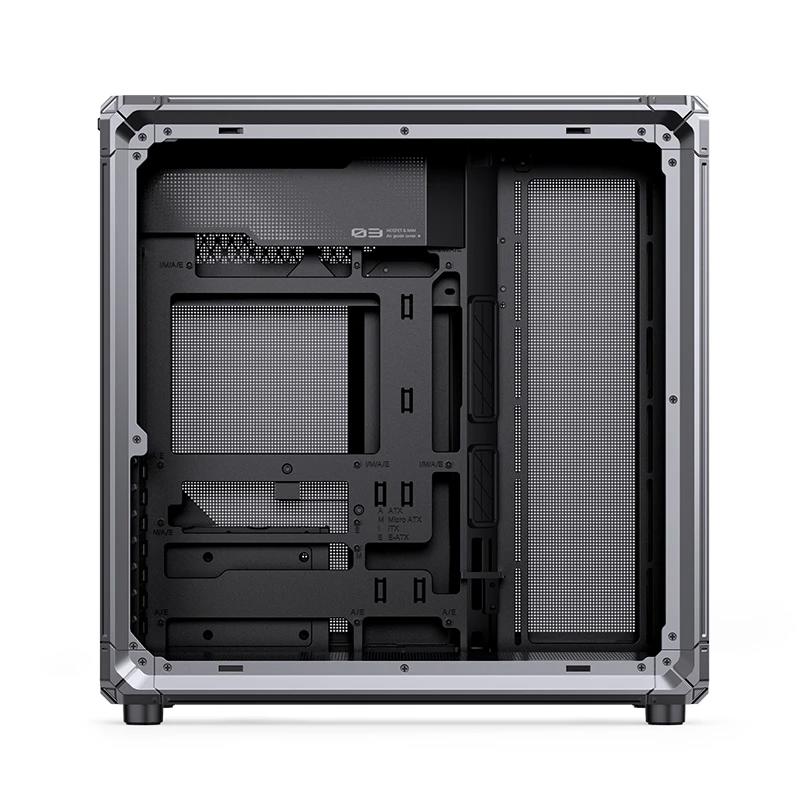 A large main feature product image of Jonsbo X400 Dual-Chamber Aluminium Frame Mid Tower Case (Grey)