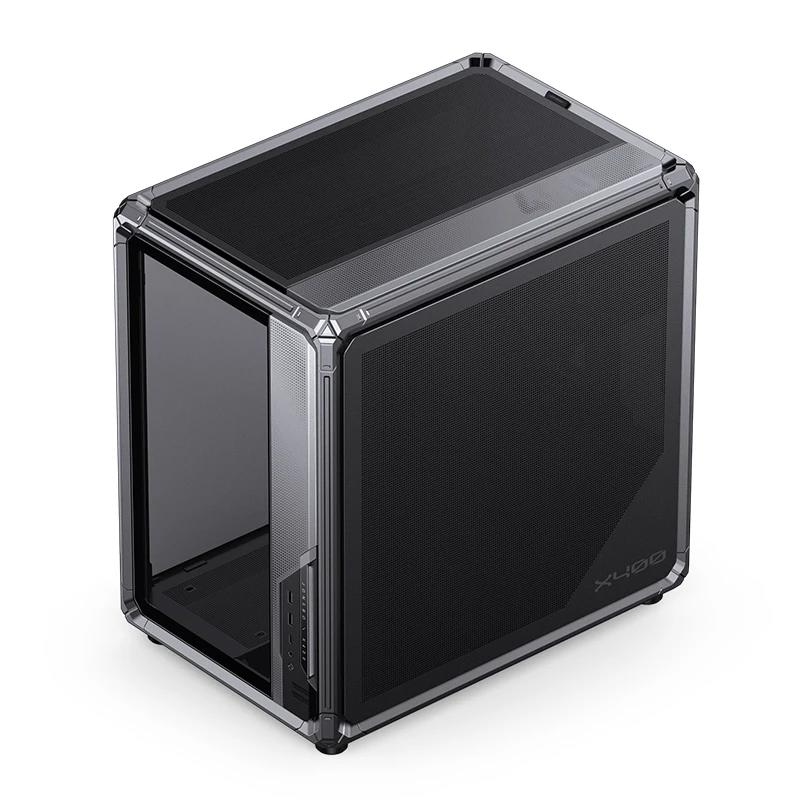 A large main feature product image of Jonsbo X400 Dual-Chamber Aluminium Frame Mid Tower Case (Grey)