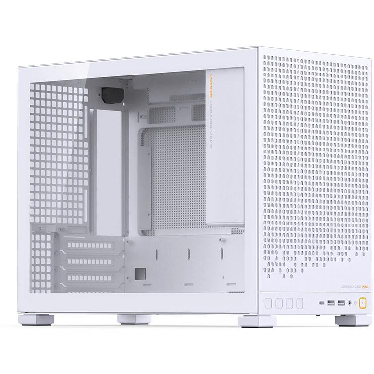 A large main feature product image of EX-DEMO Jonsbo D32 PRO Glass 24L Compact mATX Case (White)