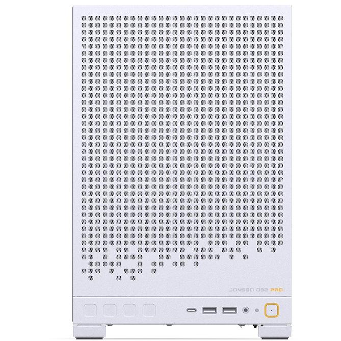 A large main feature product image of EX-DEMO Jonsbo D32 PRO Glass 24L Compact mATX Case (White)