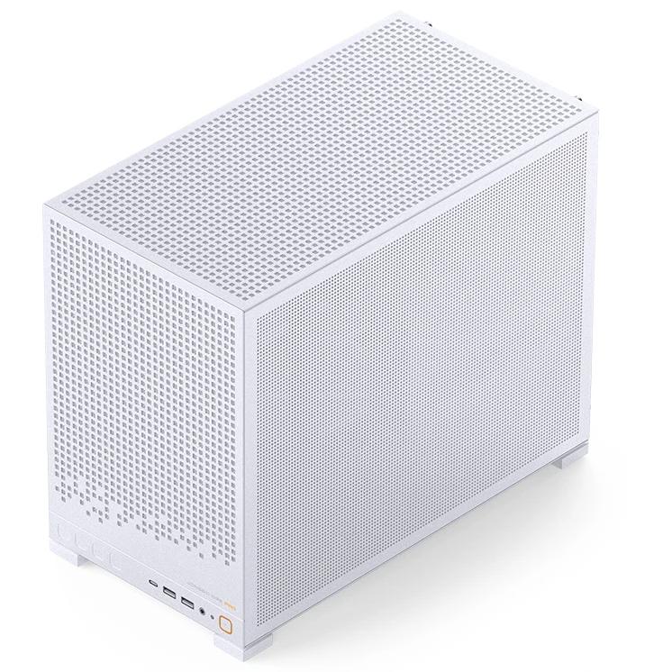 A large main feature product image of EX-DEMO Jonsbo D32 PRO Glass 24L Compact mATX Case (White)
