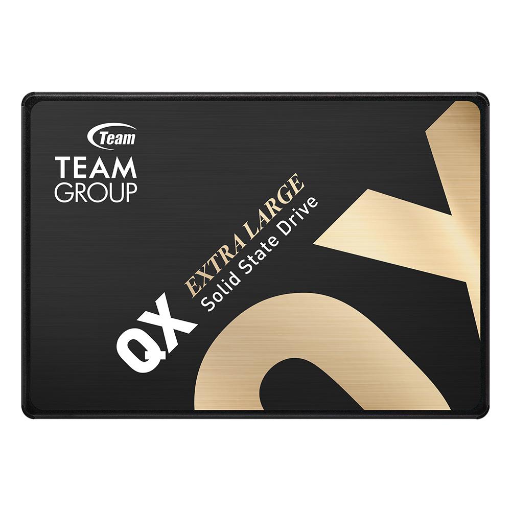 A large main feature product image of Team QX SATA III 2.5" SSD - 1TB