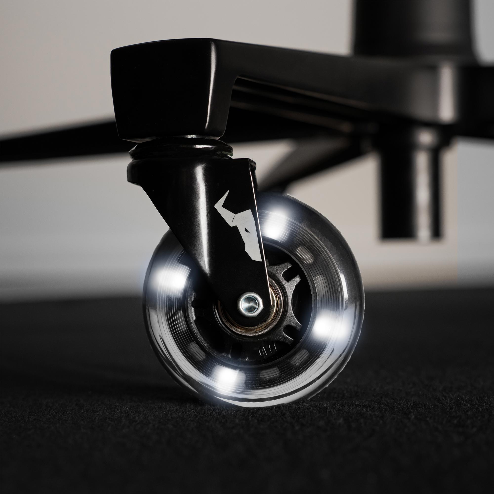 A large main feature product image of BattleBull Glides Rubber Wheels Kit White LED