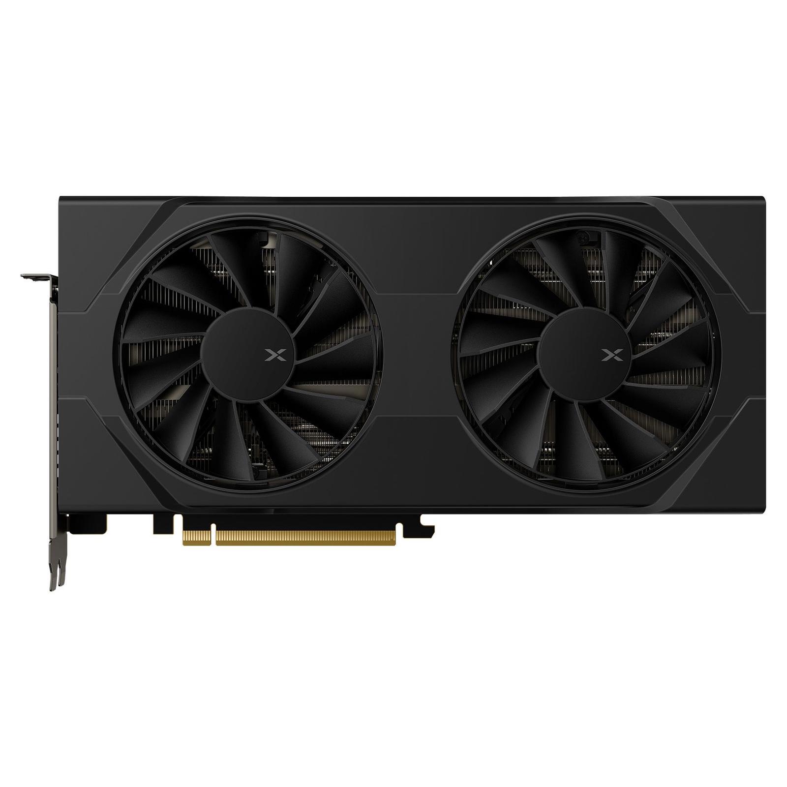 A large main feature product image of EX-DEMO XFX Radeon RX 9060 XT Swift OC Dual Fan 16GB GDDR6