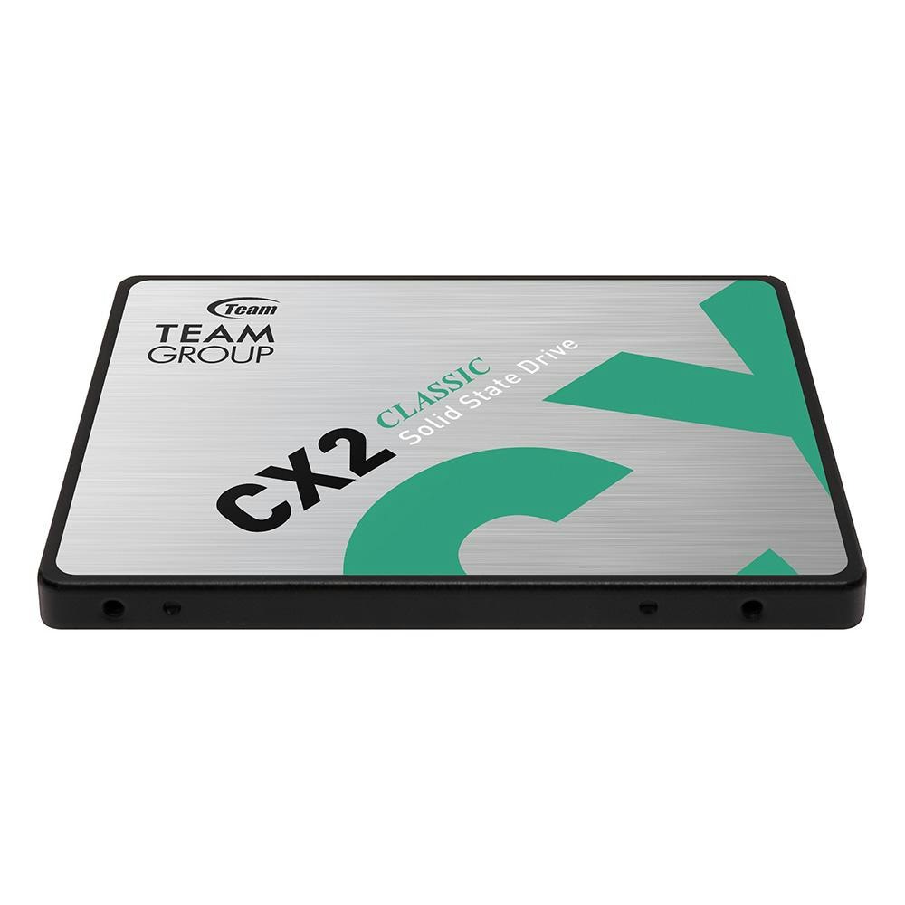 A large main feature product image of TeamGroup CX2 SATA 2.5" SSD - 1TB