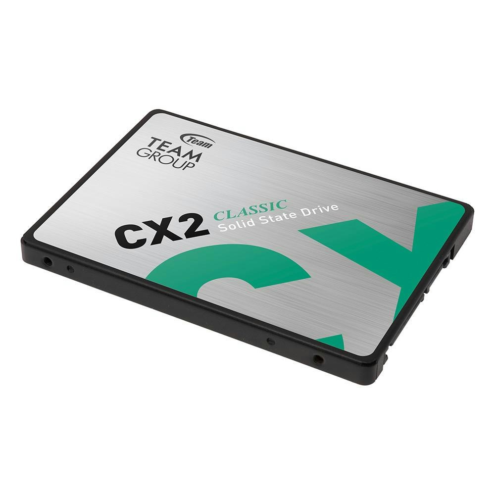 A large main feature product image of TeamGroup CX2 SATA 2.5" SSD - 1TB