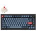 A product image of EX-DEMO Keychron V1 Max - 75% QMK/VIA RGB Wireless Custom Mechanical Keyboard - Black (Gateron Jupiter Red Switch)