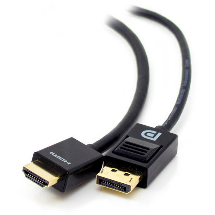 A large main feature product image of EX-DEMO ALOGIC SmartConnect DisplayPort to HDMI 5m Cable - Male to Male