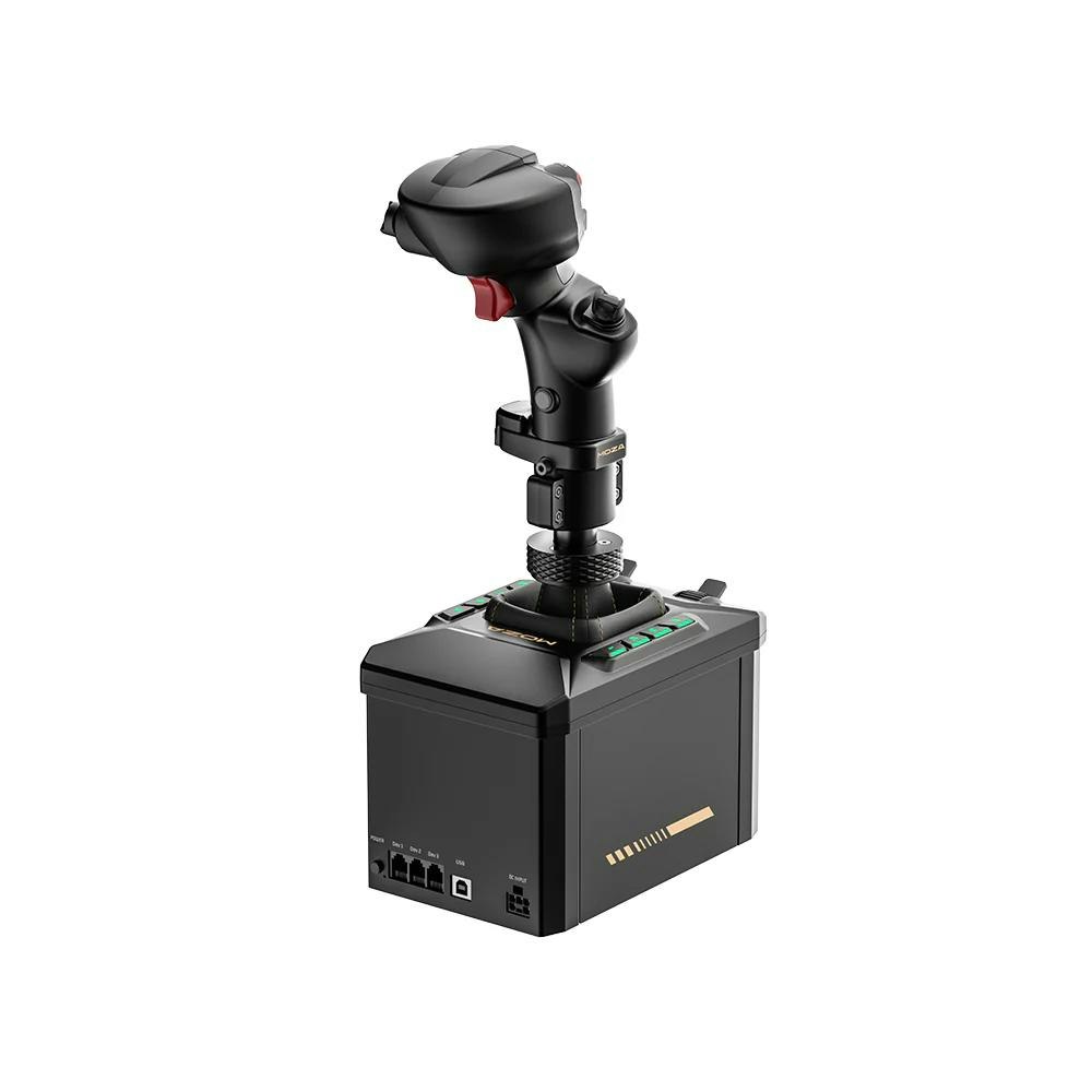 A large main feature product image of MOZA AB6 Flight Simulator Bundle