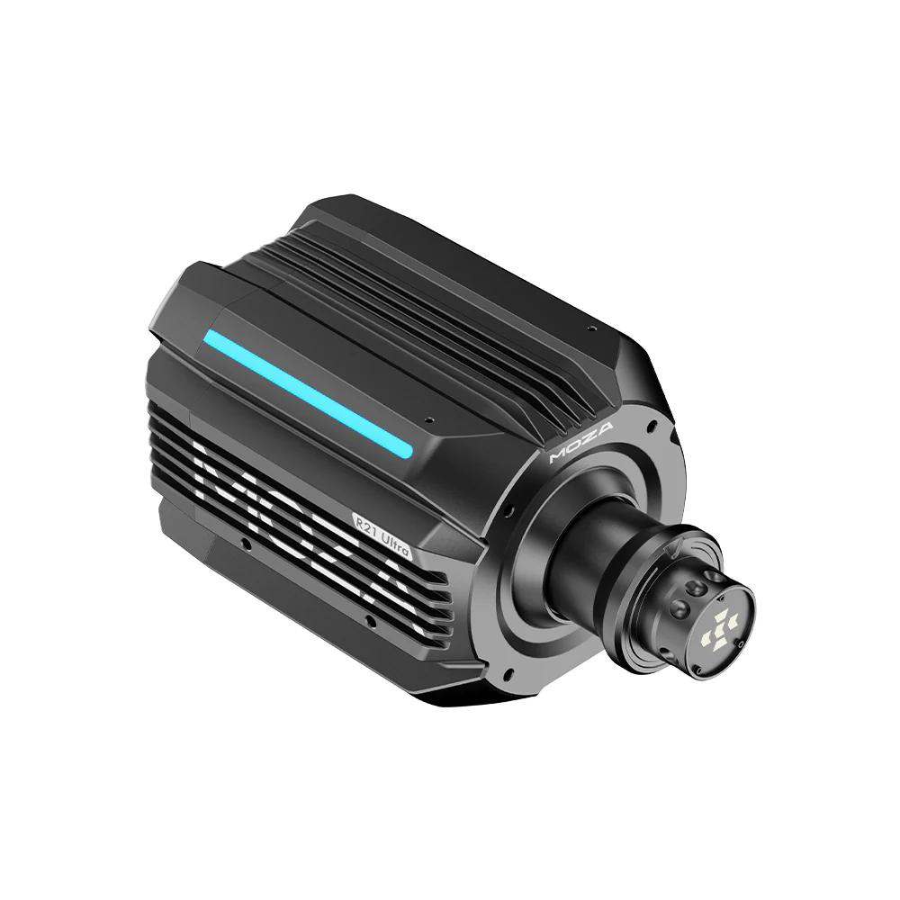 A large main feature product image of MOZA R21 Ultra Direct Drive Wheel Base