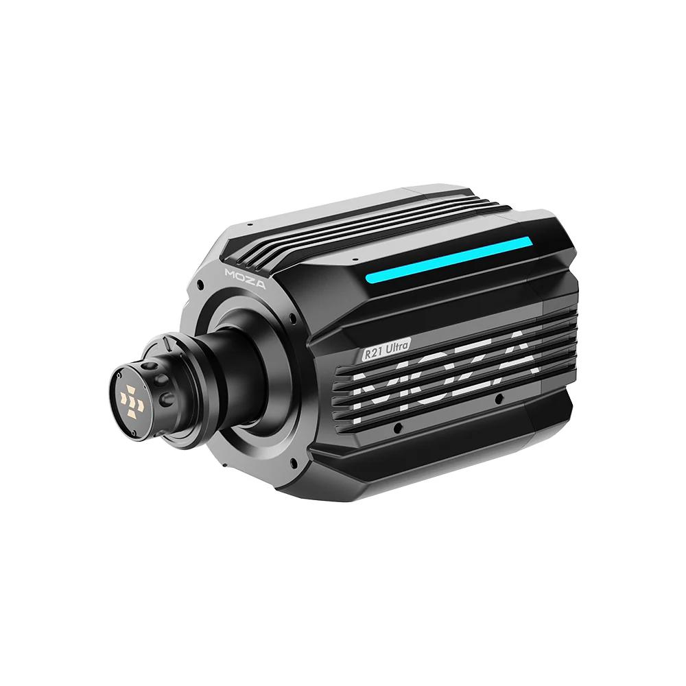 A large main feature product image of MOZA R21 Ultra Direct Drive Wheel Base