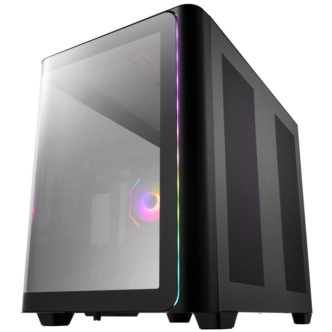 A large main feature product image of EX-DEMO FSP M580 - Mid Tower Dual-Chamber Case (Black)