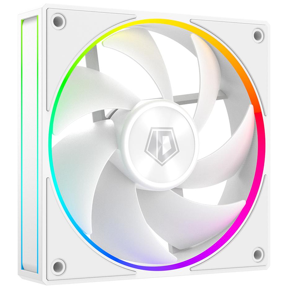 A large main feature product image of EX-DEMO ID-COOLING AF Series 120mm ARGB Performance PWM Fan (White)