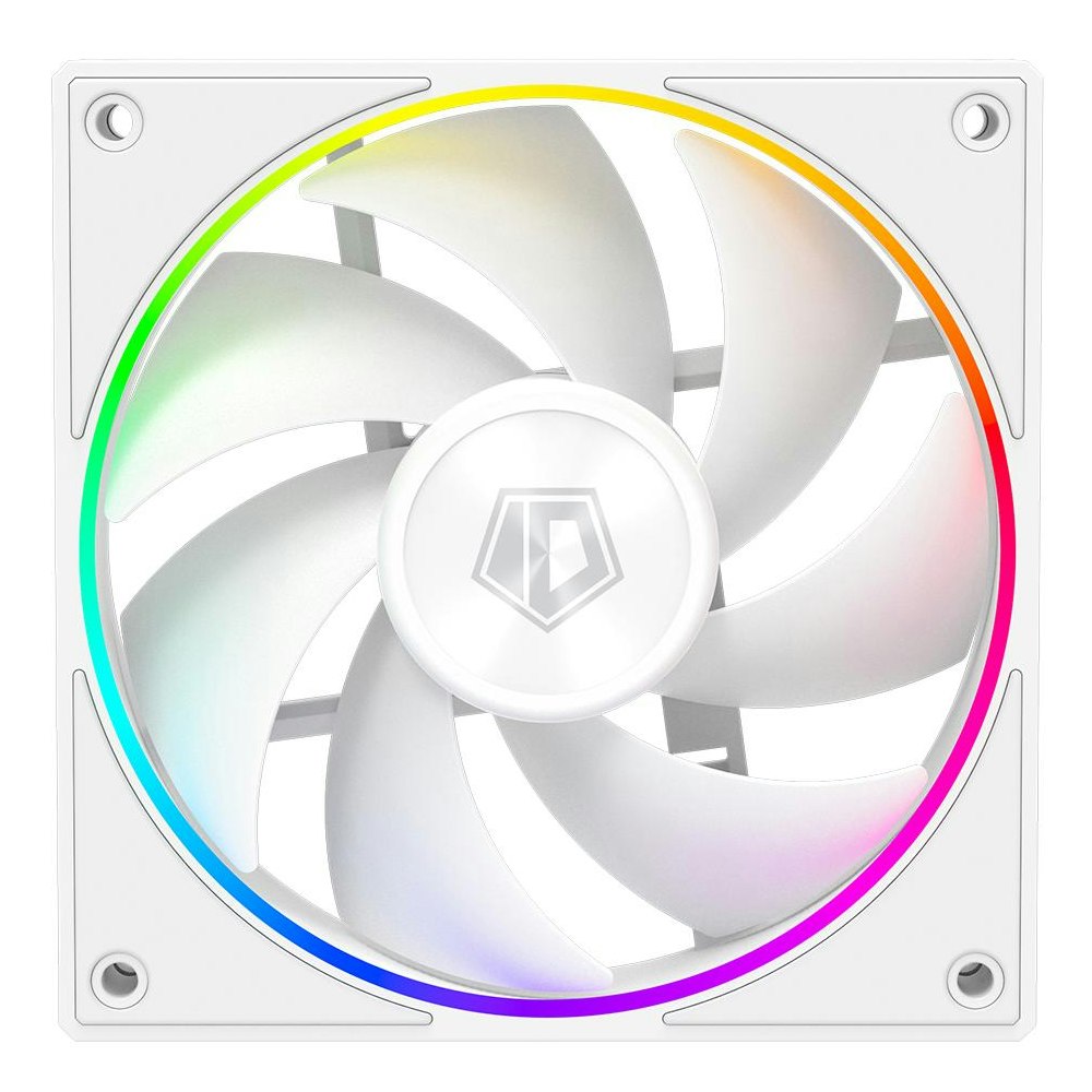 A large main feature product image of EX-DEMO ID-COOLING AF Series 120mm ARGB Performance PWM Fan (White)