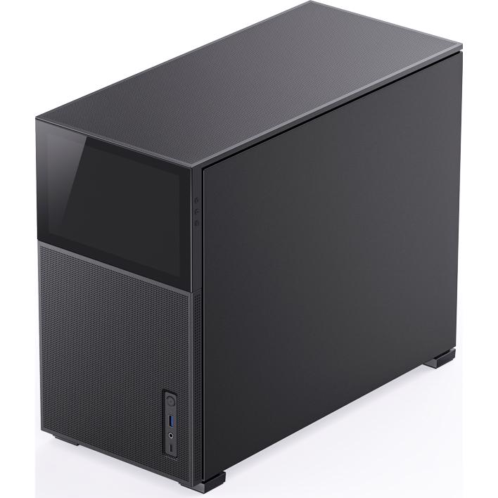 A large main feature product image of EX-DEMO Jonsbo D31 MESH 31.3L Compact mATX Case w/ LCD (Black)