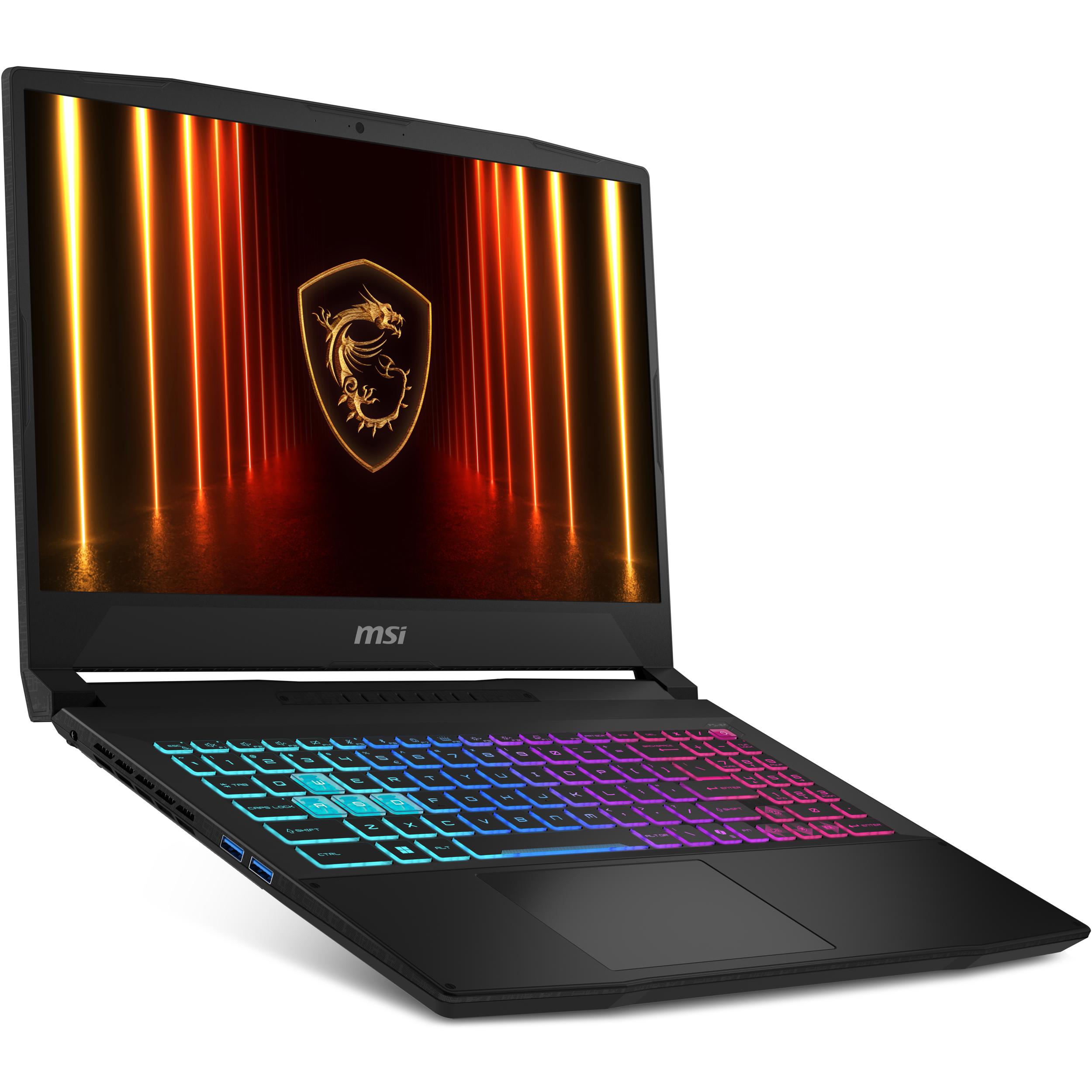 A large main feature product image of EX-DEMO MSI Katana 15 HX (B14W) - 15.6" 165Hz, i7-14650HX, RTX 5050, 16GB/512GB - Win 11 Gaming Notebook