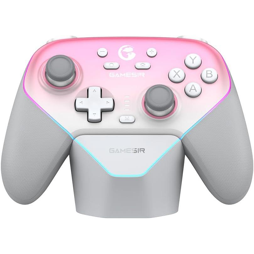 A large main feature product image of GameSir Super Nova Multi-Platform Wireless Gaming Controller - Whipped Pink
