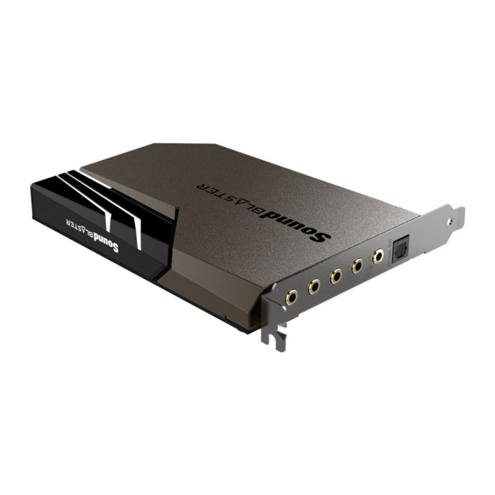 A large main feature product image of EX-DEMO Creative Sound Blaster AE-7 Hi-Res PCI-e Dac and Amp Sound Card