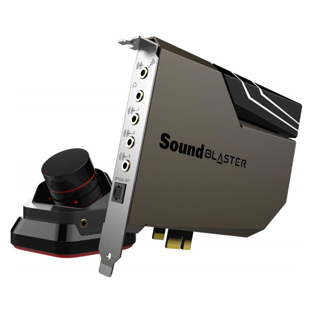 A large main feature product image of EX-DEMO Creative Sound Blaster AE-7 Hi-Res PCI-e Dac and Amp Sound Card