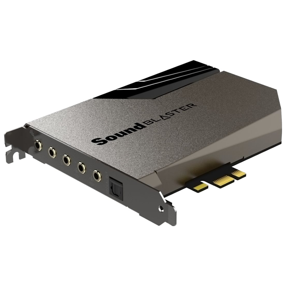 A large main feature product image of EX-DEMO Creative Sound Blaster AE-7 Hi-Res PCI-e Dac and Amp Sound Card