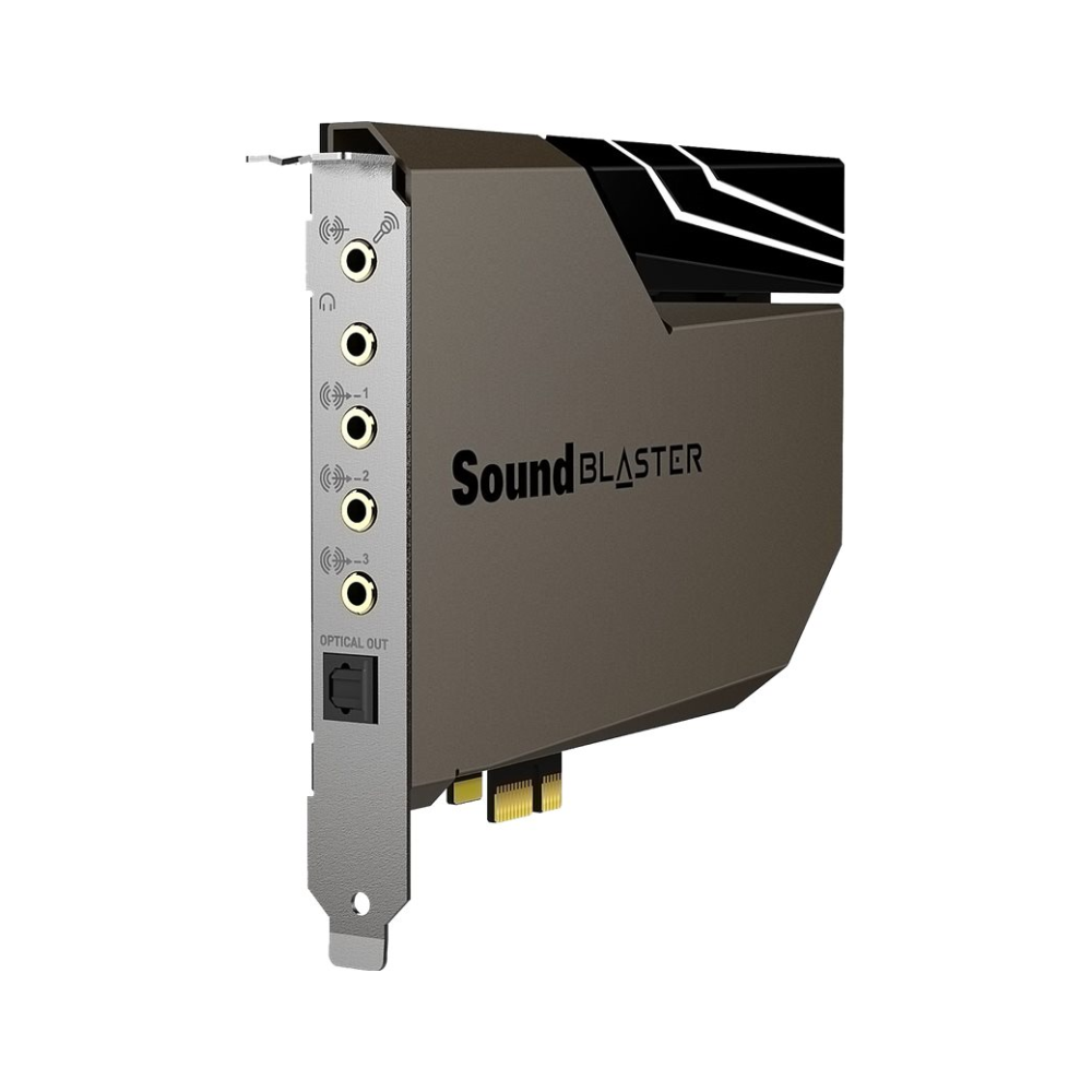 A large main feature product image of EX-DEMO Creative Sound Blaster AE-7 Hi-Res PCI-e Dac and Amp Sound Card