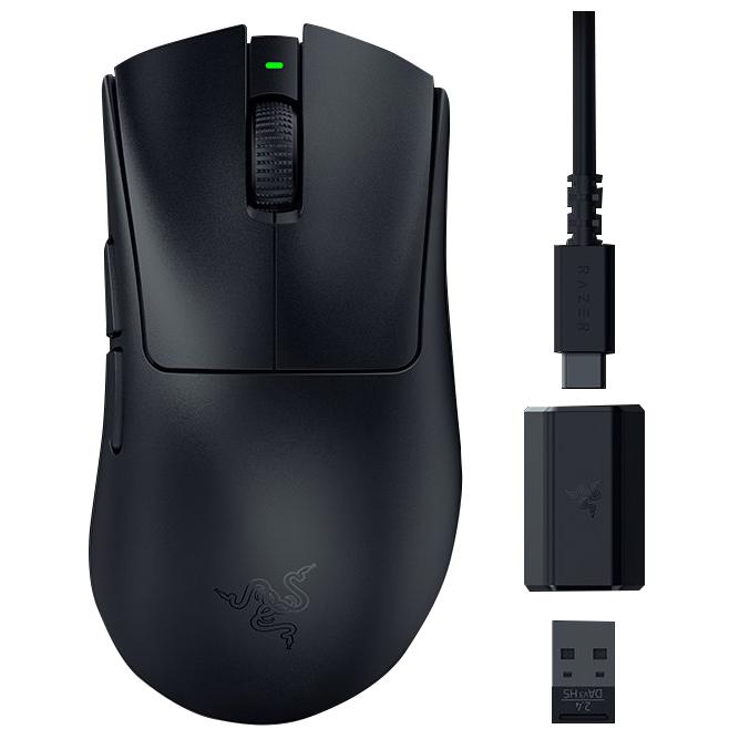 A large main feature product image of EX-DEMO Razer DeathAdder V3 Hyperspeed - Wireless eSports Gaming Mouse