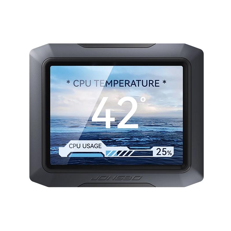 A large main feature product image of Jonsbo TF3 360mm LCD AIO Liquid CPU Cooler (Black)