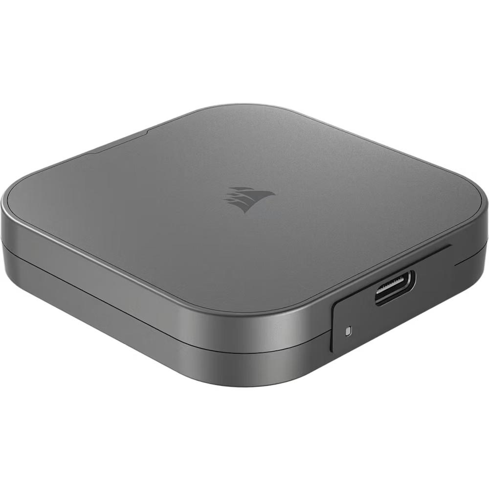 A large main feature product image of Corsair EX400U USB 4 Type-C Portable SSD w/ MagSafe - 1TB
