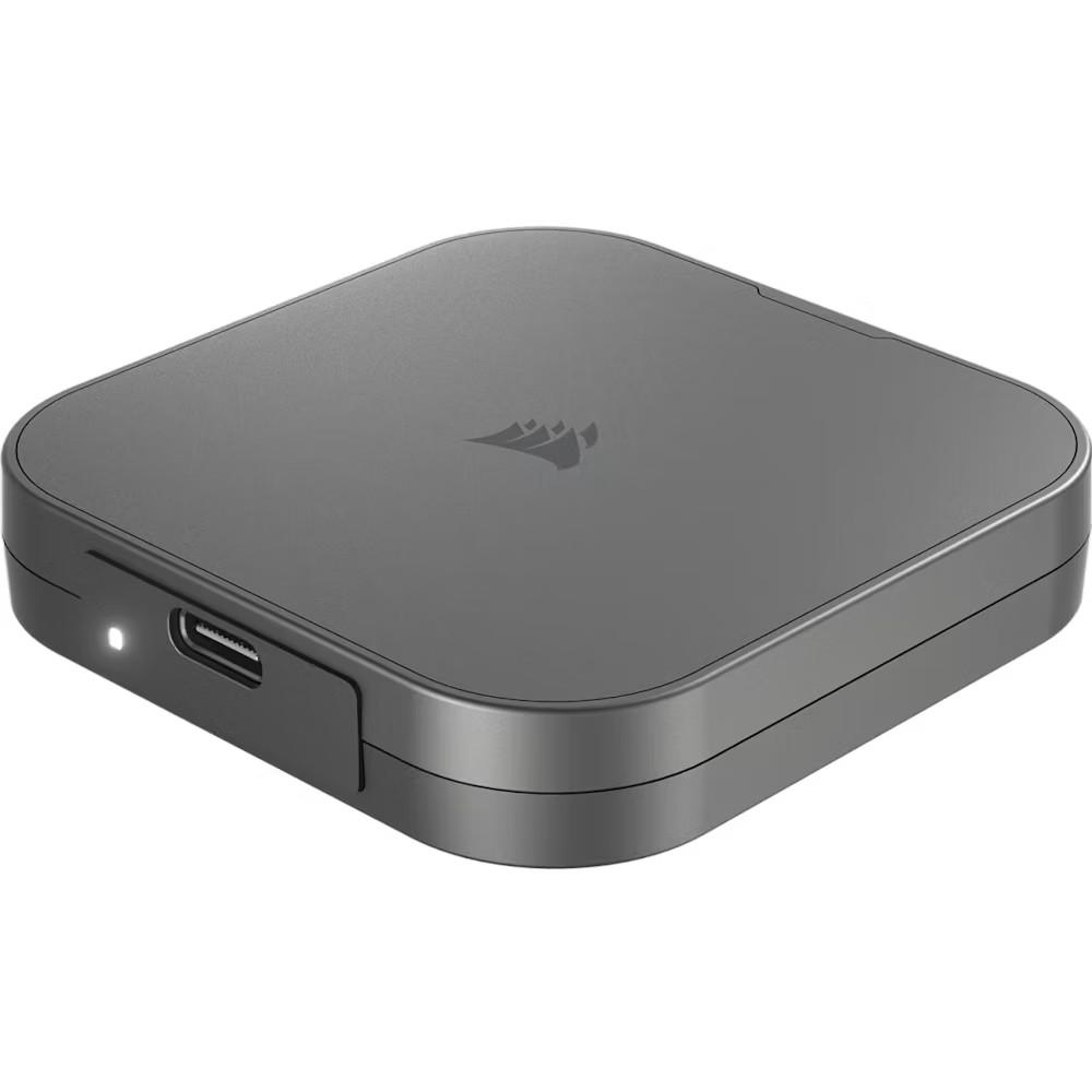 A large main feature product image of Corsair EX400U USB 4 Type-C Portable SSD w/ MagSafe - 1TB