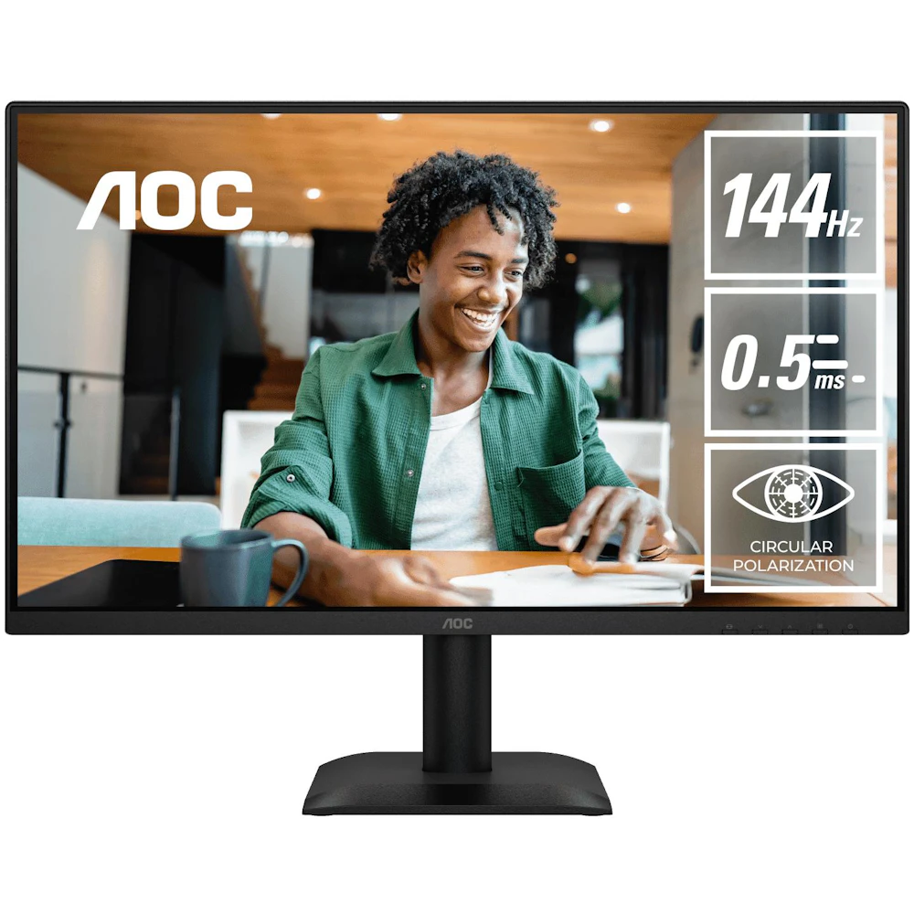 AOC 24E40L - 24" 1080p 144Hz IPS Circular Polarization Monitor