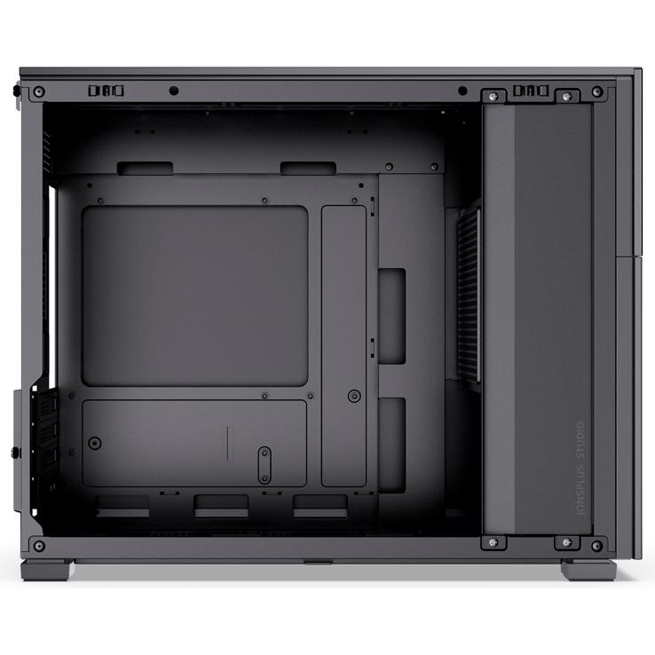 A large main feature product image of EX-DEMO Jonsbo D31 Solid 31.3L Compact mATX Case w/ LCD (Black)
