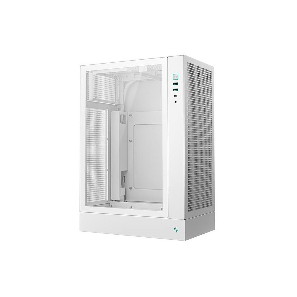 A large main feature product image of DeepCool CH170 PLUS Micro Tower Case (White)