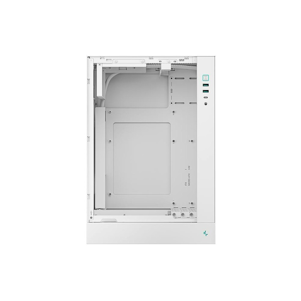 A large main feature product image of DeepCool CH170 PLUS Micro Tower Case (White)