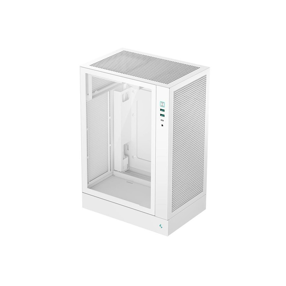 A large main feature product image of DeepCool CH170 PLUS Micro Tower Case (White)