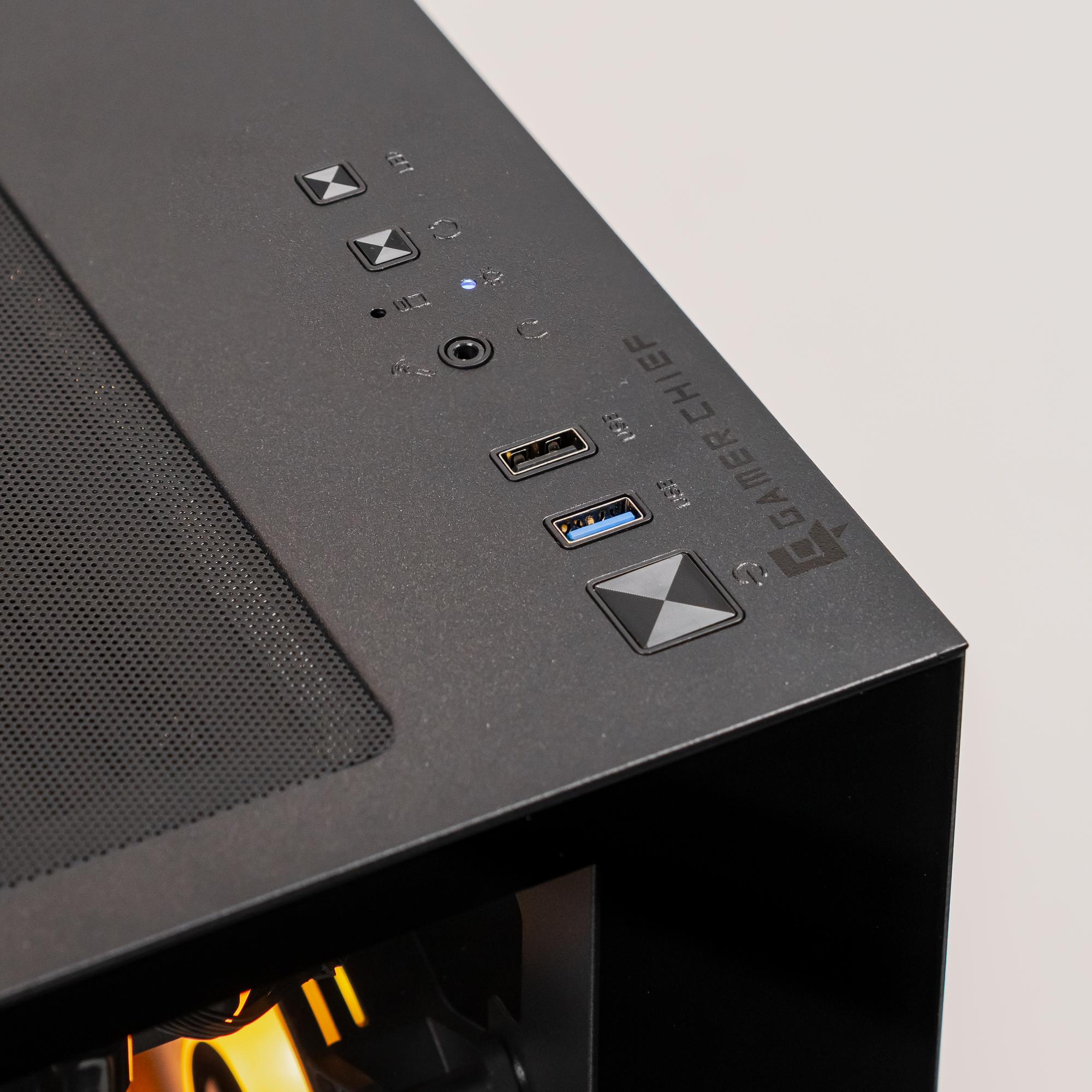 A large main feature product image of PLE Inferno RX 7900 XTX Prebuilt Ready To Go Gaming PC