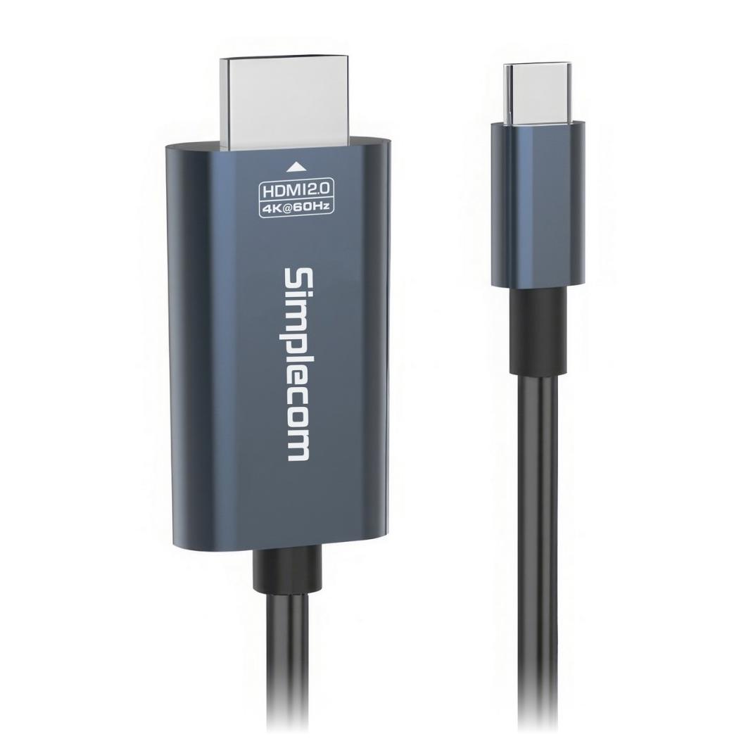 A large main feature product image of Simplecom DA322 USB Type-C to HDMI Cable 2M