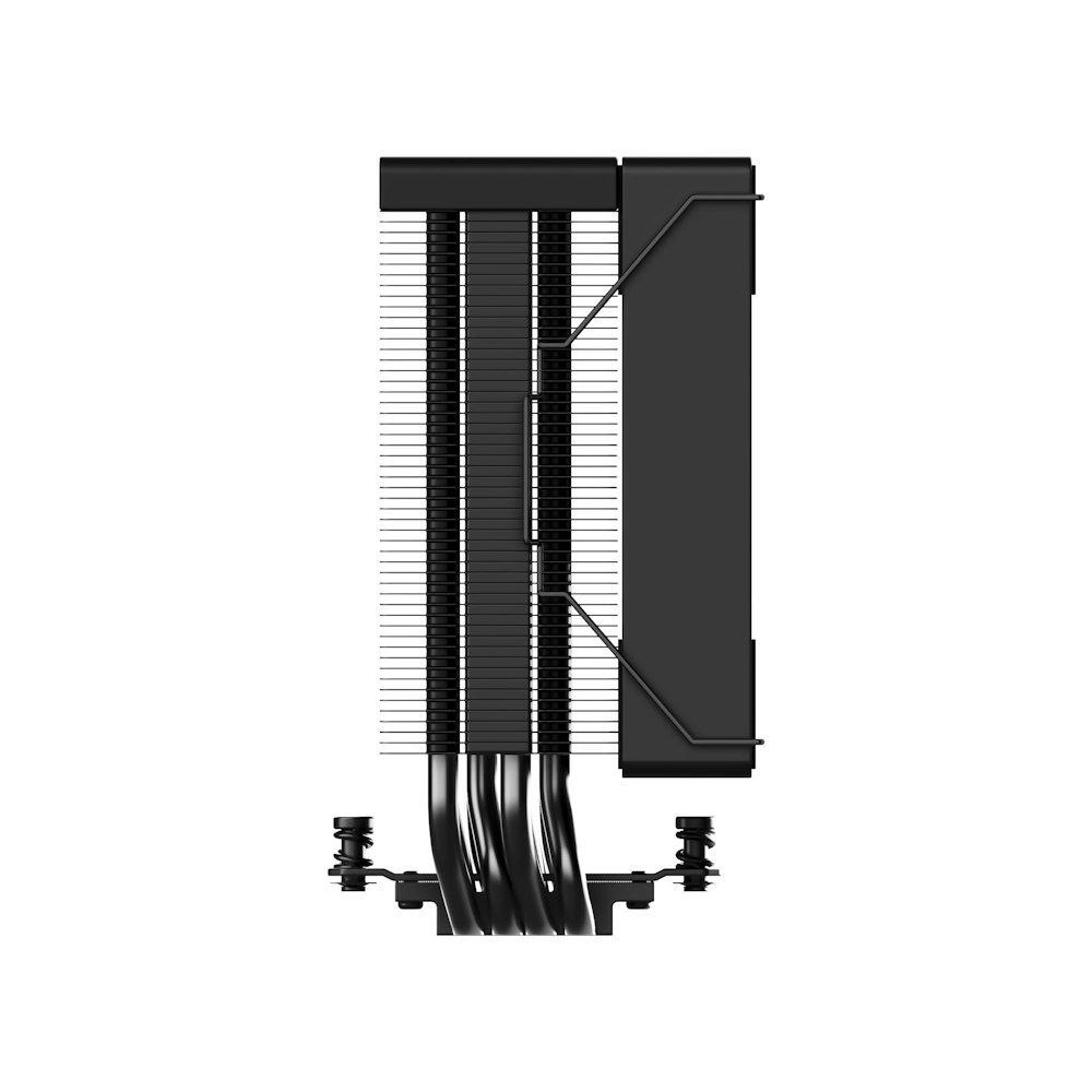 A large main feature product image of ID-COOLING SE-214-XT V2 CPU Cooler (Black)