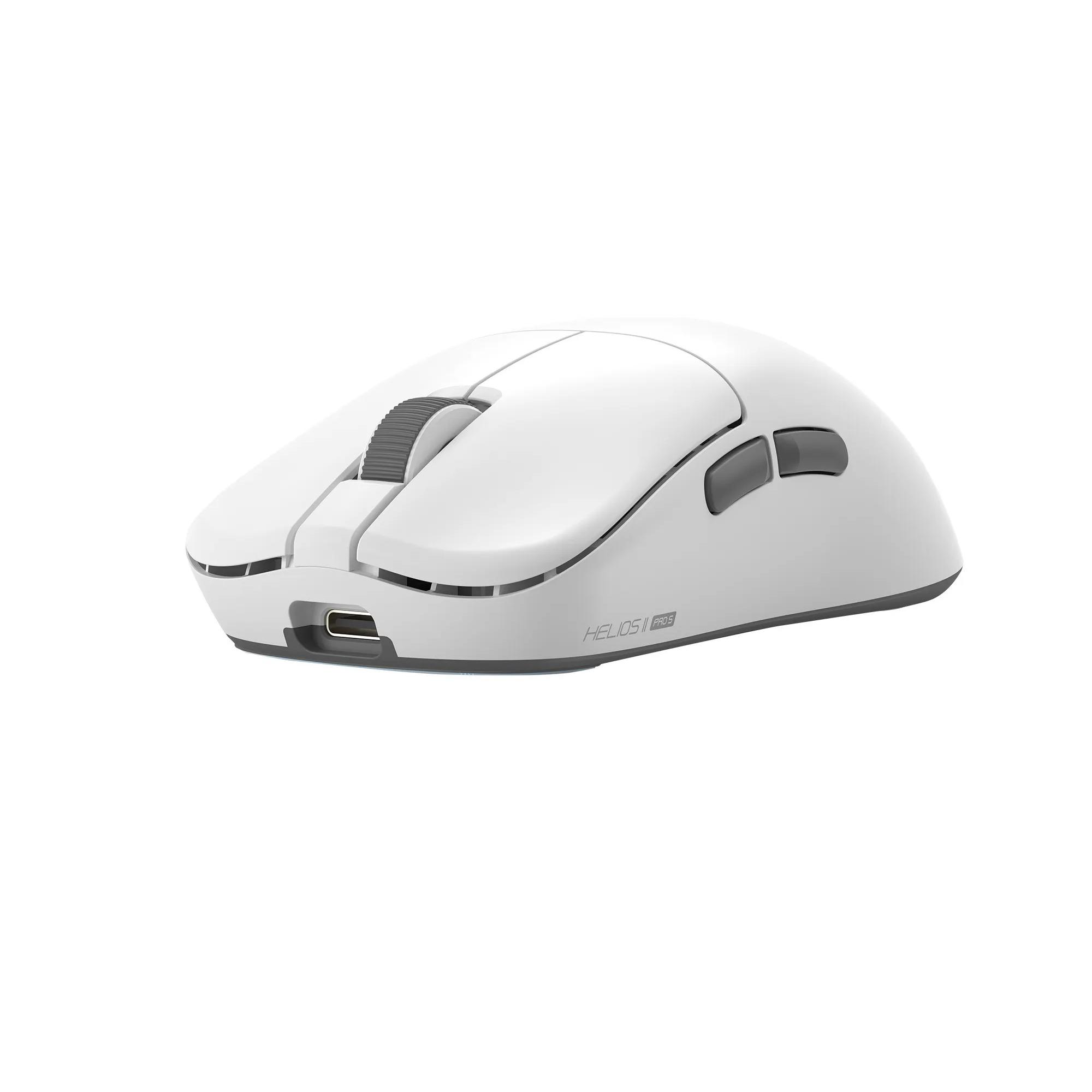 A large main feature product image of EX-DEMO Fantech HELIOS II PRO S XD3V3 8K 55g Lightweight Gaming Mouse - White