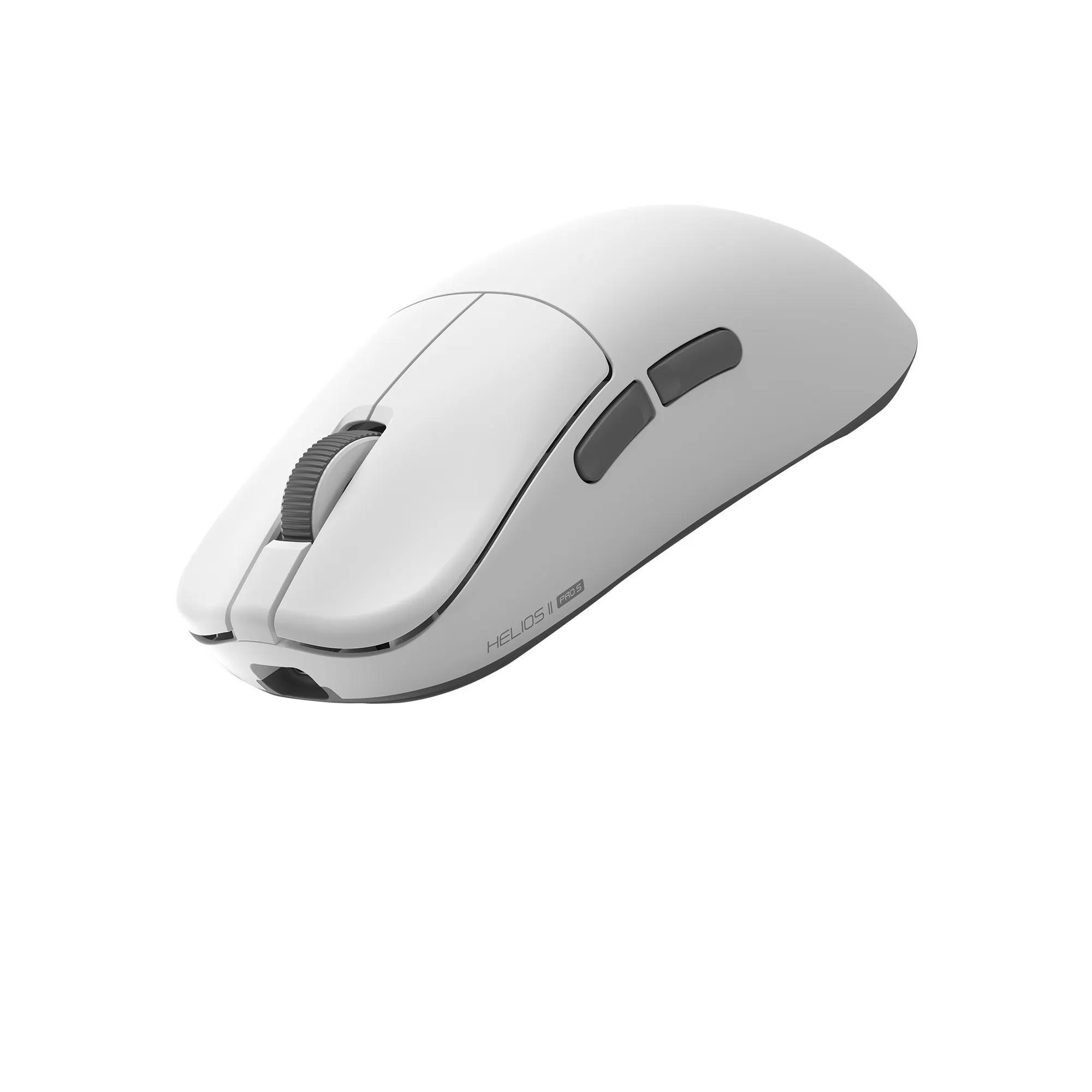 A large main feature product image of EX-DEMO Fantech HELIOS II PRO S XD3V3 8K 55g Lightweight Gaming Mouse - White
