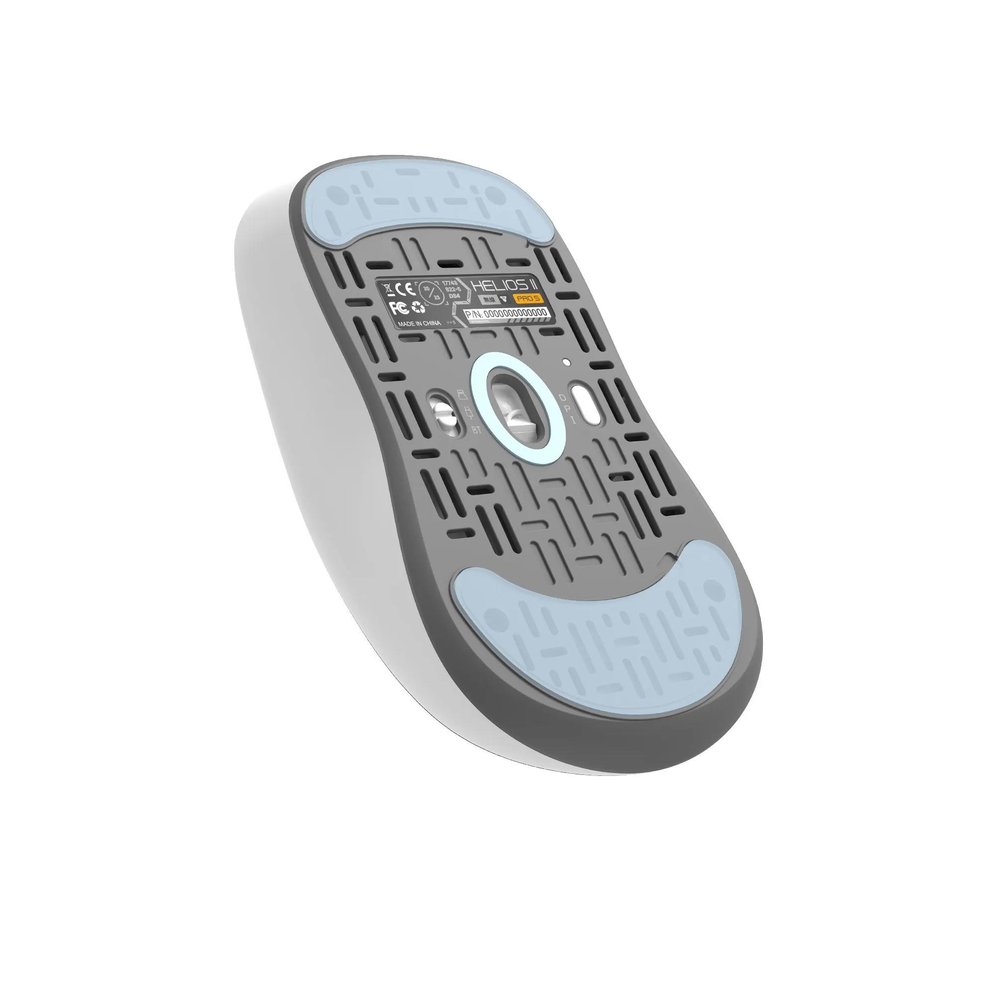 A large main feature product image of EX-DEMO Fantech HELIOS II PRO S XD3V3 8K 55g Lightweight Gaming Mouse - White